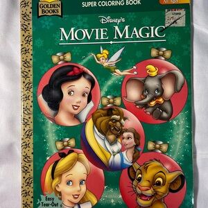 Vtg 90s Disney Coloring Book Lion King‎ Snow White Beauty & Beast Dumbo Rare